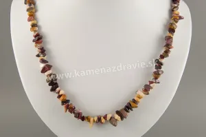 Jaspis mookait - sekaný náhrdelník