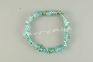 Apatit - sekaný náramok gumičkový