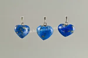 Lapis lazuli srdce - prívesok -cca 25 mm