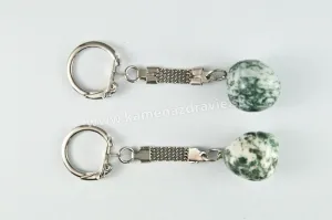 Kľúčenka - achát machový
