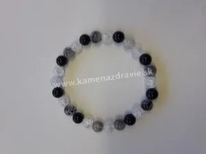 Guličkový ráramok - Krištáľ,Skoryl v krištáli,Ónyx