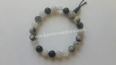 Energetický náramok - Skoryl v krištáli