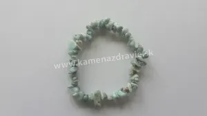 Larimar AA - sekaný náramok gumičkový