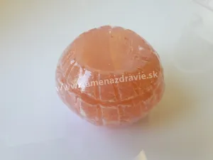 Svietnik - selenit - mini oranžový