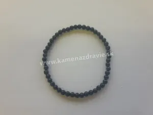 Guličkový náramok - turmalín skoryl 4 mm